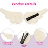 Beaupretty Angel Wings Hair Clips, Cartoon Hair Clips Cute Adorable Hair Barrettes Plush Non Slip Hair Clamps Barrettes for Girls and Women (White)
