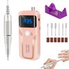 Electric Nail Drill, DELIFO Portable Nail Drill Professional PedicureRechargeable 35000 RPM Nail File Machine Acrylic Nails Polishing Tools with Bits LED Display for Home Salon Manicure