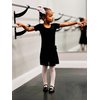 Stelle Leotard for Girls Toddler Ballet Leotards Dance Gymnastics Outfits with Bow Back (Black, 4T)