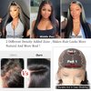tunfine 30 Inch 250 Density 13x6 Hd Lace Front Wigs Human Hair, Glueless Straight Frontal Wigs Human Hair Pre Plucked With Baby Hair