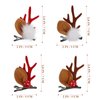 Beaupretty 4 Pairs Christmas Hair Clips Christmas Antler Hair Clips Deer Antler Hair Clips Deer Horn Barrettes Christmas Hair Accessories for Women and Girls