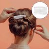 Plastic Hair Side Comb, 20 Pcs Clear Teeth Hair Combs Small Side Comb Thin Fine Hair Pins Mini Barrettes Transparent Headpiece French Twist Bun Accessories for Women Bridal Wedding Veil Decorative