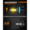 SEALIGHT H11 Yellow LED Fog Light Bulb or DRL, 400% Much Brighter Amber Fog Lights LED 6000 Lumens 3000K Amber Yellow Light, 12 CSP LED Chips, Plug-and-Play, IP67 Design
