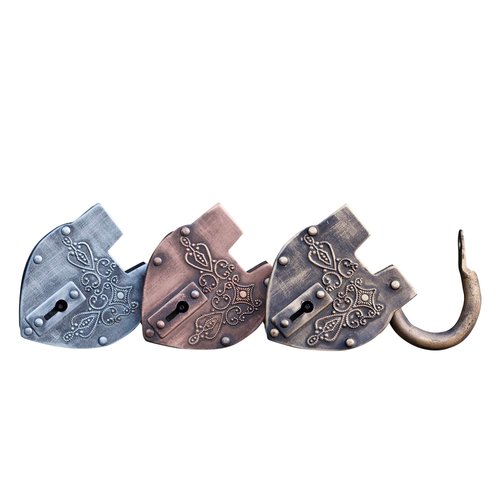 Love Locks Antique Padlock With Two Keys Custom Gift