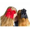 Cheer Bows Black Cheerleading Softball - Gifts for Girls and Women Team Bow with Ponytail Holder Complete your Cheerleader Outfit Uniform Strong Hair Ties Bands Elastics by Kenz Laurenz (14)