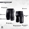 Synergy Triathlon Wetsuit Buoyancy Shorts Men's EpicSpeed Neoprene Shorts for Open Water Swimming (XS) Black