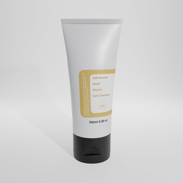 GoldSnailRX Advanced Snail Mucin Gel Cleanser, 5.07 Fl oz/150 ml Rich Daily Deep Cleansing for Dry & Sensative Skin Luxury Korean Skincare Not Tested on Animals No Parabens