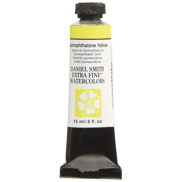 Daniel Smith 284600223 Extra Fine Watercolor 15ml Paint Tube, Quinophthalone Yellow, 0.5 Fl Oz (Pack of 1)