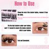 Self Adhesive Lash Clusters Eyelash Extensions Self Adhesive Eyelashes Clusters 120pcs Fluffy Wispy Self Adhesive Cluster Lashes Extensions 8-16MM Individual Lashes by Ruairie