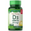 D3 1000 IU | 250 Softgels | Essential Vitamin D | Non-GMO & Gluten Free High Potency Supplement | by Nature's Truth