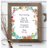Good Morning Merchandise - Positive Quotes Wall Decor Poster - Motivational Wall Art - Bathroom Decor for Women - Unique Funny Housewarming Gift for Her, Wife - 8x10 Room Decoration