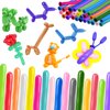 260 Balloons, 100pcs Long Balloons, Matt Color Mix 260 Balloons, Long Balloons for Balloon Arch, Balloon Animals Kit, Balloons for Balloon Animals, Random Color