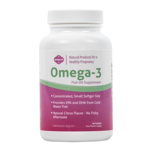 Fairhaven Health PeaPod Omega-3 Premium Icelandic Fish Oil Supplement for Healthy Pregnancy, Made with EPA, DHA and Fatty Acids for Cognitive Function, Citrus Flavor