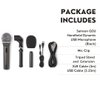 Samson Q2U USB/XLR Dynamic Microphone Recording and Podcasting Pack (Black)