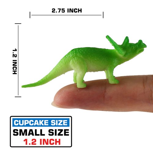 168 Pcs Mini Dinosaur Figure Toys - Realistic Plastic Dinosaur Set for Kids Children Toddler Learning Educational, Goody Bag, Party Supplies, Pinata Stuffers Easter Eggs Easter Basket Filler