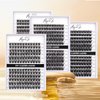 Lash Clusters 144 Pcs Individual Lashes Clusters Eyelash Extensions False Eyelashes DIY Wispy Fluffy Lash Extension Reusable False Eyelashes Natural Look Mix 10-16mm C D Curl-DM27