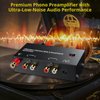 PROZOR Pre Amplifier for Turntable Audiophile M/M Phono preamp with Level Volume Controls 2 RCA and 3.5mm interfaces Including 12V 1A Power Adapter