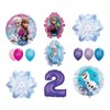 LoonBalloon Anna ELSA OLAF Snowman Snowflake 2nd #2 (12) Birthday Party Balloons Set by LoonBalloon