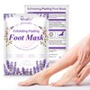 Foot Peeling Mask, 2 Pack Foot Moisturizing Mask, Lavender Exfoliating Foot Peel Mask, Cracked Heels Repair - for Calluses, Dead & Dry Skin