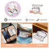 Portable Iron Steamer for Clothes, Compact Travel Size Mini Steamer,180° Foldable Small Iron, 980W Handheld Steamer Support Dry and Wet Ironing for Home Travel College (White)