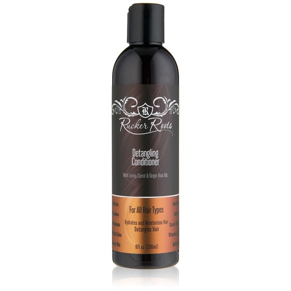 Rucker Roots Detangling Conditioner |Turnip, Carrot, Ginger Root Oils| For All Hair Types| Hydrates & Moisturizes Hair| Detangles Hair