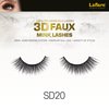 Laflare Silk Lashes 3D FAUX MINK Eyelashes, Light, Reusable, Handmade, Natural Looking, Professional Easy to Apply Eyelashes in a Knitted Style2-3 PACKS BUNDLE SPECIAL (3, SD20)