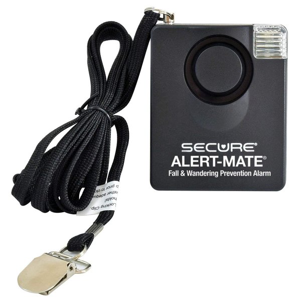 Alert-Mate Pull Cord Patient Alarm Monitor for Chair & Bed by Secure Safety Solutions - Wheelchair, Chair, Monitoring - Bed Alarms and Fall Prevention for Elderly Dementia - Batteries Included