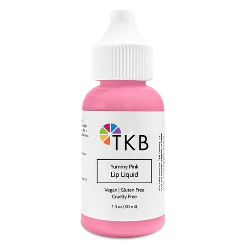 TKB Lip Liquid Color | Liquid Lip Color for TKB Gloss Base, DIY Lip Gloss, Pigmented Lip Gloss and Lipstick Colorant, Made in USA (1floz (30ml), Yummy Pink)