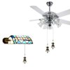 Hyamass 12 inch Antenna Robot Charm Pendant Ceiling Fan Danglers Fan Pulls Chain Extender with Ball Chain Connector