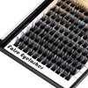 Dedila 120 Pcs Handmade D Curl Makeup Clusters Eye lashes Extensions Mixed 10-12-14-16mm/12-14-16mm/14-16-18mm D Curl Soft and Lightweight Individual false eyelashes Wide Stem (Mixed 12-14-16mm)