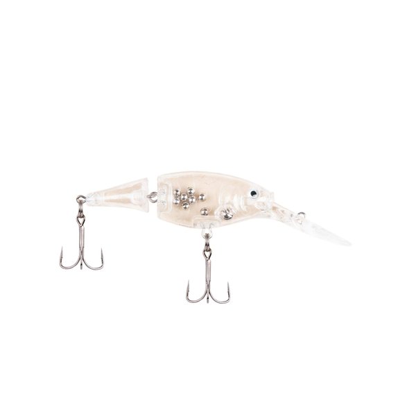 Berkley Flicker Shad Jointed Fishing Lure, Clear, 1/3 oz, 2 3/4in | 7cm Crankbaits, Size, Profile and Dive Depth Imitates Real Shad, Equipped with Fusion19 Hook