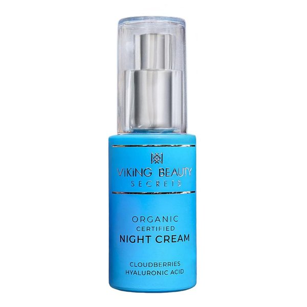 Viking Beauty Secrets Night Cream - Anti Aging Night Face Cream with Nordic Antioxidant Berries - Hyaluronic Acid Night Cream Moisturizer for Face to Replenish Lost Moisture - 1 Fl Oz
