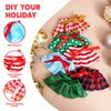 JOYIN 6PCS Christmas Clothing for Doll Plush Dance Skirt Set, 6 Designs Festive Looks, Cute Dresses for Xmas Kids Toddler Doll Couture Costume Accessories, Xmas Decorations Holiday Specials