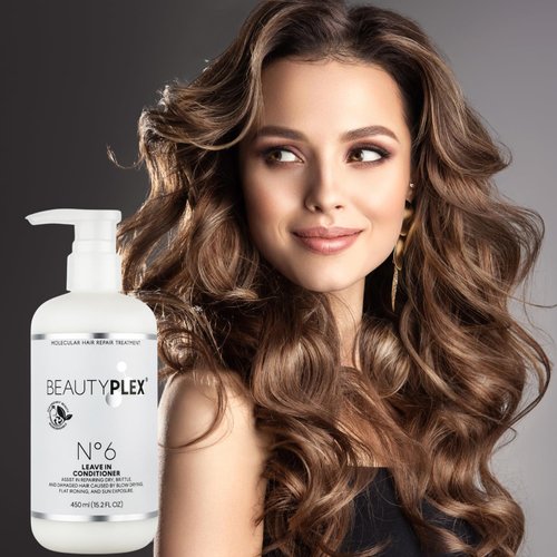 Beautyplex No 6 Leave in conditioner | Molecular Hair Repair Treatment | Hair Mask | Strengthens, Nourishes, Moisturizes & Repairs Hair Structure. Shining, Softness, Frizz Control. 450ml. (15.2 oz)