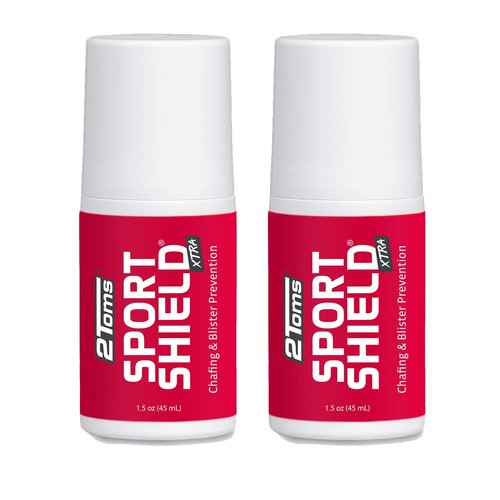 2Toms SportShield XTRA, Soothing All-Day Anti Chafe Prevention, Waterproof Protection from Thigh Chafing and Skin Irritation, 1.5 Ounce, 2 Bottles