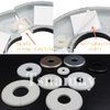 Tsnamay 2 Pcs Wall Split Flange, ABS Round Self-Adhesive Escutcheon Plate Buckles Design for 1"/26mm Diameter Pipe