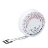 Body Measure Tape - Index Round Fat Measurement Fitness Measuring Body Retractable Tape Arms Chest Thigh or Waist Measuring Tape Fitness Goals BMI Calculator