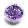 NOCTÍS Purple glitter for manicures and pedicures, nail art glitters, easy to use