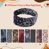 obeoby Headbands for Women, 8 Pack Boho Style Headbands Non Slip Fashion Wide Headband Hair Wrap for Daily Use Sport Yoga Running