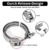 PALOZO 4 Inch Quick Release V Band Clamp, 304 Stainless Steel V-Band Bolt Clamp
