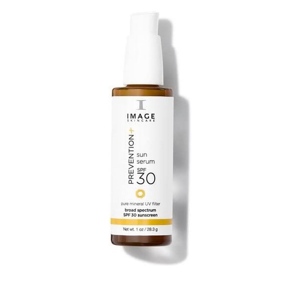IMAGE Skincare, PREVENTION+ Sun Serum SPF 30 Mineral Sunscreen for Face, Non Comedogenic, Wear Under Makeup, Perfect Travel Size, 1.0 oz