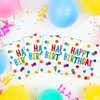 Happy Birthday Party Supplies Set - Birthday Dots Design, Featuring Happy Birthday Napkins, Suitable for Adults and Kids Birthday Decorations (6.5X6.5 in, 3-Ply Disposable, 50-Pack)