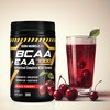 Icon Muscle BCAA + EAA 7000 | Black Cherry | Essential Amino Acid | Branch Chain Amino Acids | BCAA Powder | Muscle Recovery | Hydration | Electrolytes | Muscle Strength | Men & Women | 30 Servings