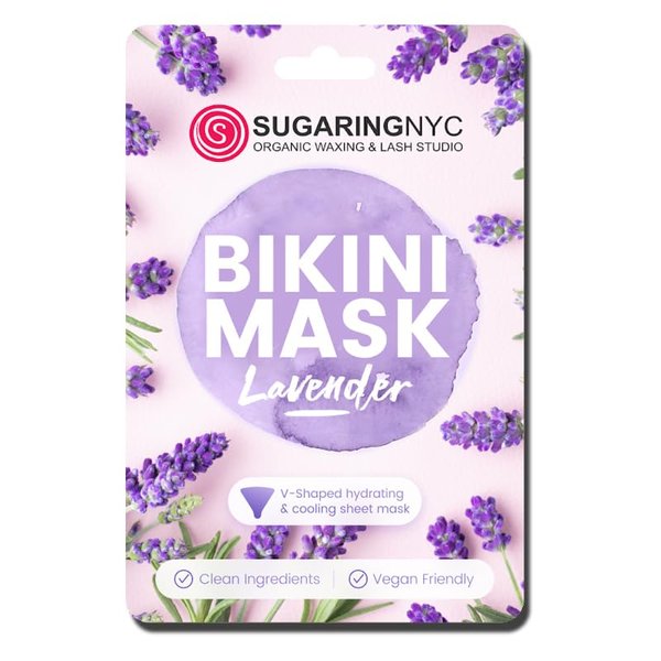 Sugaring NYC V-Shaped Bikini Collagen Gel Sheet Mask (Lavender)