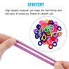 100 PCS Baby Hair Ties, Elastic Hair Bands Small Hair Ties for Girls Rubber Bands Elastic Ponytail Holders (10 Colors)
