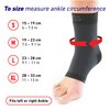 Neo-G Airflow Ankle Compression Sleeve - Sports, Daily Wear - Compression Ankle Brace, Tendonitis Support, Compression Ankle Support for Weak Ankles and Joint Pain - Airflow - S - Black