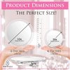 MIRRORVANA 20X & 15X Magnifying Mirror Set Combo with 3 Suction Cups Each - Compact & Travel Ready - 6-Inch and 4-Inch Wide