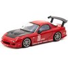 Tarmac Works RX-7 FD3S Vertex RHD (Right Hand Drive) Red with Black Hood Global64 Series 1/64 Diecast Model Car T64G-022-RE