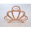 Generic Rose gold silver or dark silver tone flower crown metal hair claw clip (Primary color: Dark silver)
