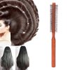 Round Styling Hair Brush, Quiff Roll Circle Hairbrush Small Wood Curling Roller Hair Brush Unisex for Blow Drying Home Use
